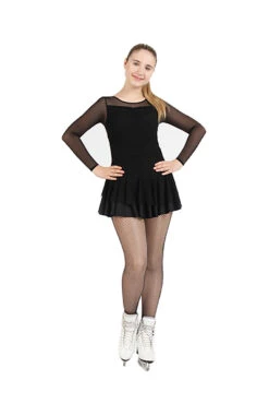 Mondor 613 Figure Skating Dress Covered With Mesh