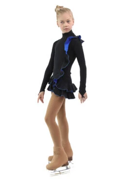IceDress Figure Skating Dress - Thermal - Flamenco (Black With Cornflower) -SkateHaven Store 0237aa191ac4 33232 05839 30544.1582513156