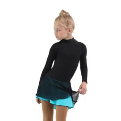 IceDress - Figure Skating Skirts - Harmony (Black With Turquoise ) -SkateHaven Store 06622b8b21d9 91664 19051.1582473258