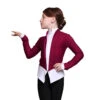 IceDress Figure Skating Jacket - Thermal - Benefit (Marsala With White And Black) -SkateHaven Store 06771ad336de 76264 61671.1601477571