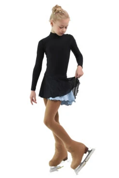 IceDress - Figure Skating Skirts - Harmony (Black With Pearl Blue ) -SkateHaven Store 0b57076c570d 50500 13808 45822.1582513409