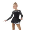 IceDress Figure Skating Dress - Thermal - Harmony (Black With White) -SkateHaven Store 0d5de7232738 30238 32644.1582446246