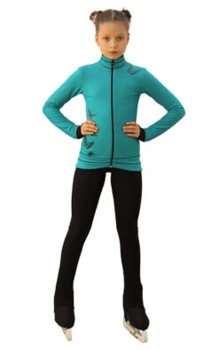 IceDress Figure Skating Outfit - Thermal - Flying (Emerald With Black) -SkateHaven Store 0f47724cd7b1 21862 00465 26862.1582431283