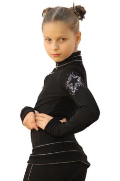 IceDress Figure Skating Outfit - Thermal - Silver Star (Black And Silver) -SkateHaven Store 0f982db5b804 92069 30764 50852.1582448066