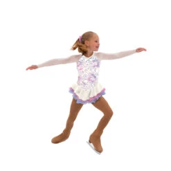 Jerry's Ice Skating Dress - 132 Sequin Sea Queen Dress (White Opal)