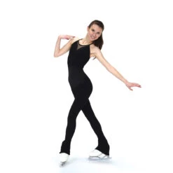 Jerry's 286 Triple Bow Back Figure Skating Catsuit - Black