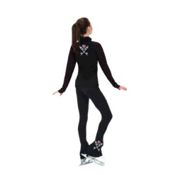 Jerry's S272 Crossed Blade Figure Skating Jacket - Pink Heart