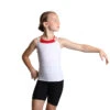 IceDress - Two-color Figure Skating Cami Top (White And Red) -SkateHaven Store 1.1672310382 59940.1672314438