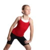 IceDress - Two-color Figure Skating Cami Top (Red And White) -SkateHaven Store 1.1672310503 04828.1672314463