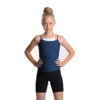 IceDress - Two-color Figure Skating Cami Top (Dark Blue And White) -SkateHaven Store 1.1672310648 06913.1672314470