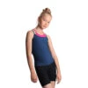 IceDress - Two-color Figure Skating Cami Top (Dark Blue And Fuchsia) -SkateHaven Store 1.1672310719 73898.1672314477