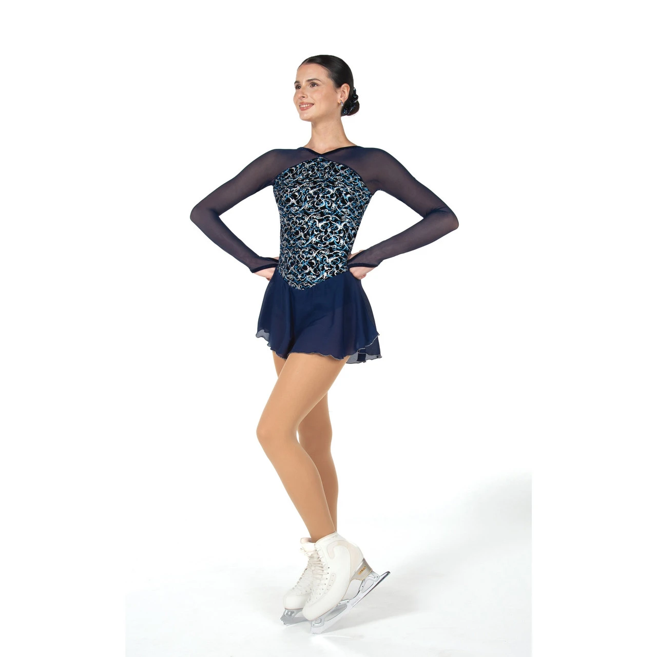 Jerry's Ice Skating Dress - 12 Vignette Dress (Navy Blue) 2 Jerry's Ice Skating Dress - 12 Vignette Dress (Navy Blue)