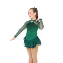 Jerry's Ice Skating Dress - 179 Shimmer Dress (Emerald Green)
