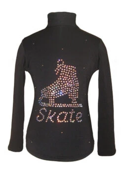 Black Jacket With "Skate" Applique