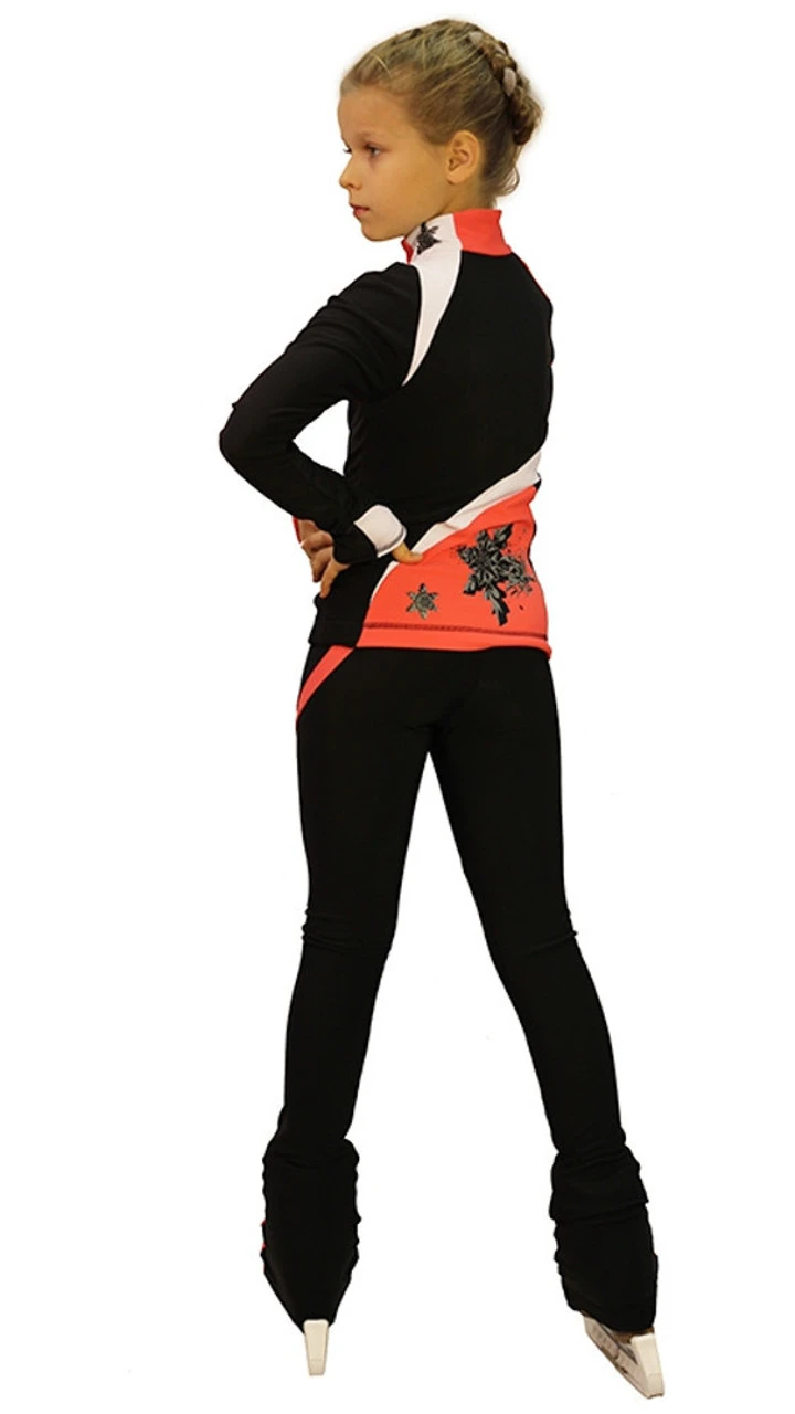 IceDress - IceDress Figure Skating Thermal Pants - Split (Coral) 3 IceDress - IceDress Figure Skating Thermal Pants - Split (Coral)