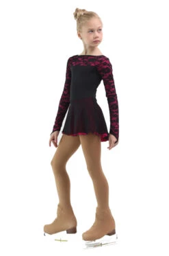 IceDress Figure Skating Dress - Thermal - Harmony (Black With Fuchsia) -SkateHaven Store 1317c46eabc0 94257 38087 61158.1582514556