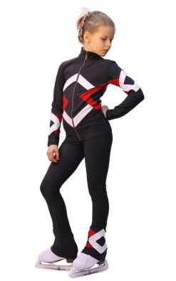 IceDress Figure Skating Outfit - Thermal - Bauer (Dark Gray, Red And White) 7 IceDress Figure Skating Outfit - Thermal - Bauer (Dark Gray, Red And White) -SkateHaven Store 132ed45a9c3a 20987 91670 52052.1582459590