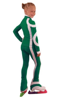 IceDress Figure Skating Outfit - Thermal - Cross-Roll (Green With White) -SkateHaven Store 1439db6b8226 23461 33752 85576.1582430514
