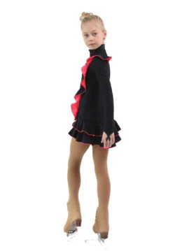 IceDress Figure Skating Dress - Thermal - Flamenco (Black With Hot Coral) -SkateHaven Store 17d46fde584f 37476 00315 32918.1582510637