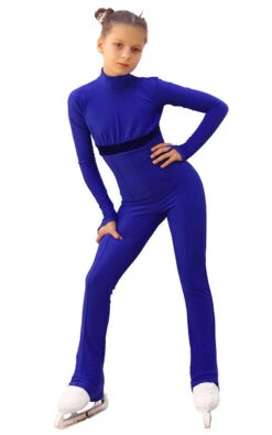 IceDress Figure Skating Overalls - Thermal - Style (Cornflower Blue With Velvet Trim) 6 IceDress Figure Skating Overalls - Thermal - Style (Cornflower Blue With Velvet Trim) -SkateHaven Store 1836c5456c77 09059 77003 97715.1582479495