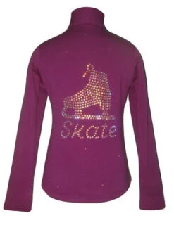 Purple Jacket With "Skate" Applique