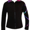 Criss Cross Poly/Spandex Silver Sky Ice Skating Jacket XJ723 -SkateHaven Store 1 25536.1667941221