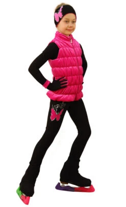IceDress Figure Skating Vest - Thermal - Velvet (Hot Pink) -SkateHaven Store 1 78187 82406 39373 56094.1582510519