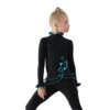 IceDress Figure Skating Outfit - Thermal - Minx (Black With Turquoise) -SkateHaven Store 1 90777 96340.1582453531