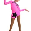 IceDress Figure Skating Dress - Thermal - Constellation (Hot Pink With Black) -SkateHaven Store 1c084860500d 62797.1601381714