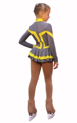 IceDress Figure Skating Dress - Thermal -Choctaw (Gray With Yellow Line) -SkateHaven Store 1ee0f10c733cadc867fc251780b8b64a 73060 94610 68800 53855 13941 46749.1582448056