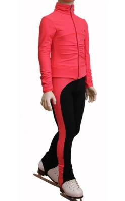 IceDress Figure Skating Outfit - Thermal - Drape-2 (Coral)