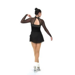 Jerry's Ice Skating Dress - 27 Crystal Fanfare Dress (Black Star) -SkateHaven Store 2.1650290322 89560.1650313351