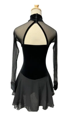 Elite Xpression - Velvet Sparkle Black Dress -SkateHaven Store 2.1663851453 27001.1663855574