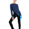 IceDress - Thermal Figure Skating Outfit "Gravity" - Mesh Top And Pants (Blue/Blue And Black) -SkateHaven Store 2.1672311968 95429.1672314635