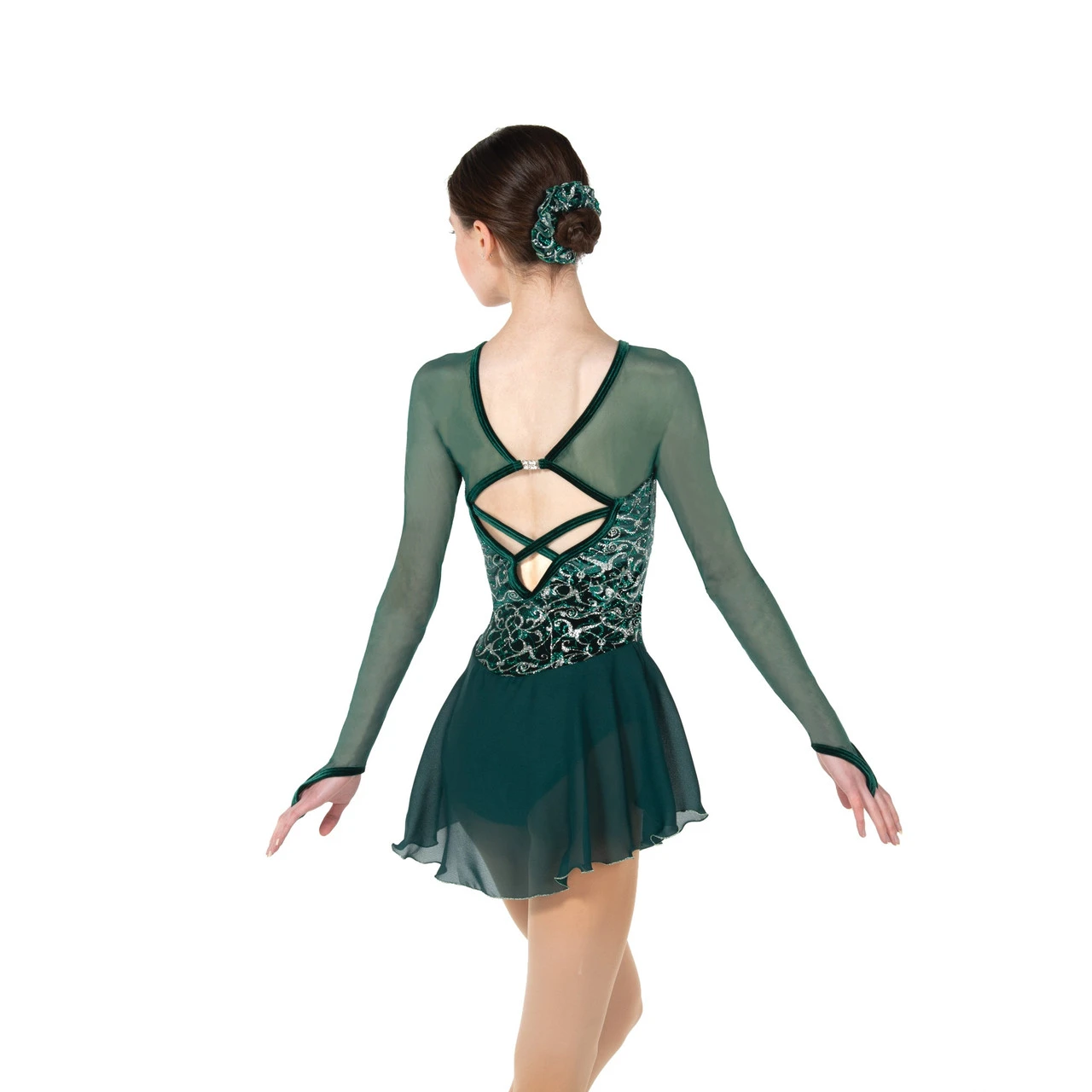 Jerry's Ice Skating Dress - 12 Vignette Dress (Pine Green) 4 Jerry's Ice Skating Dress - 12 Vignette Dress (Pine Green) - Image 2