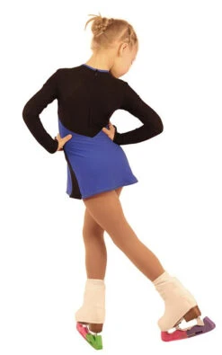 IceDress Figure Skating Dress - Thermal - Velvet (Black With Cornflower, Butterfly) -SkateHaven Store 245c9733ad9f 28025 14062 52513.1582441502
