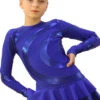 IceDress Figure Skating Dress - Thermal - Serpentine (Cornflower Blue With Cornflower Lycra) -SkateHaven Store 259d3301ef5c 84125 69883 88370.1582456825