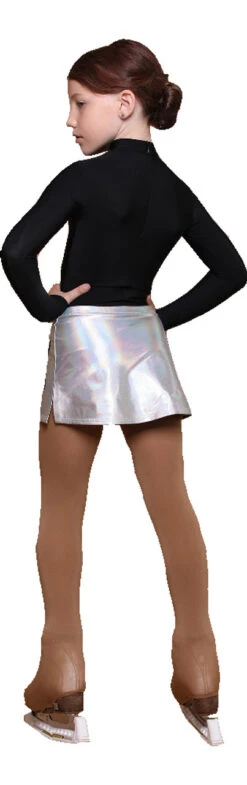 IceDress - Figure Skating Skirts - Neon Sky (Silver With Black) -SkateHaven Store 291741f1b221 90806.1601464369