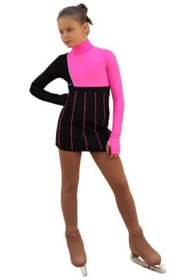 IceDress Figure Skating Dress - Thermal - IceFashion (Black With Hot Pink) -SkateHaven Store 296e1bad4034 73802 88841 78929 39967.1582510231
