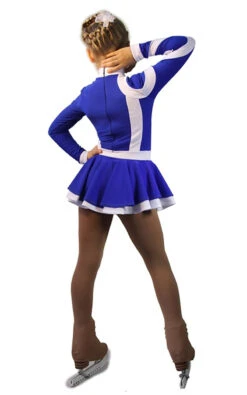 IceDress Figure Skating Dress-Thermal - Cross-Roll (Cornflower Blue And White) -SkateHaven Store 29ae51f6e6247919b0a8eb10cc789228 76518 96318 27219 19657 07812 43290.1582448155