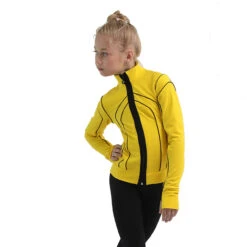 IceDress Figure Skating Jacket - Thermal - Kant (Yellow With Black) -SkateHaven Store 2 10021 47447 93119.1582514362