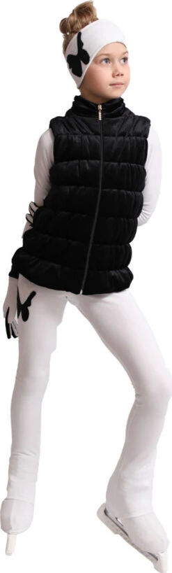IceDress Figure Skating Vest - Thermal - Velvet (Black) -SkateHaven Store 2 21055 42153 83494.1582461720