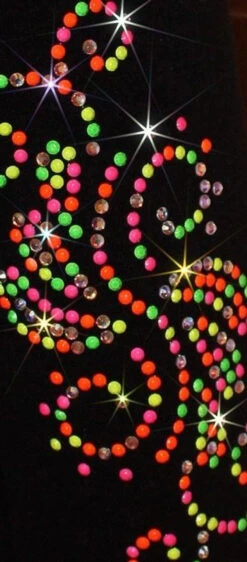 Neon Swirls Ice Skating Pants Personalized With Name (Final Sale) -SkateHaven Store 2 41775.1578403459