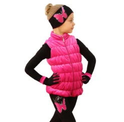IceDress Figure Skating Vest - Thermal - Velvet (Hot Pink) -SkateHaven Store 2 43572 57481 84736 86969.1582510519