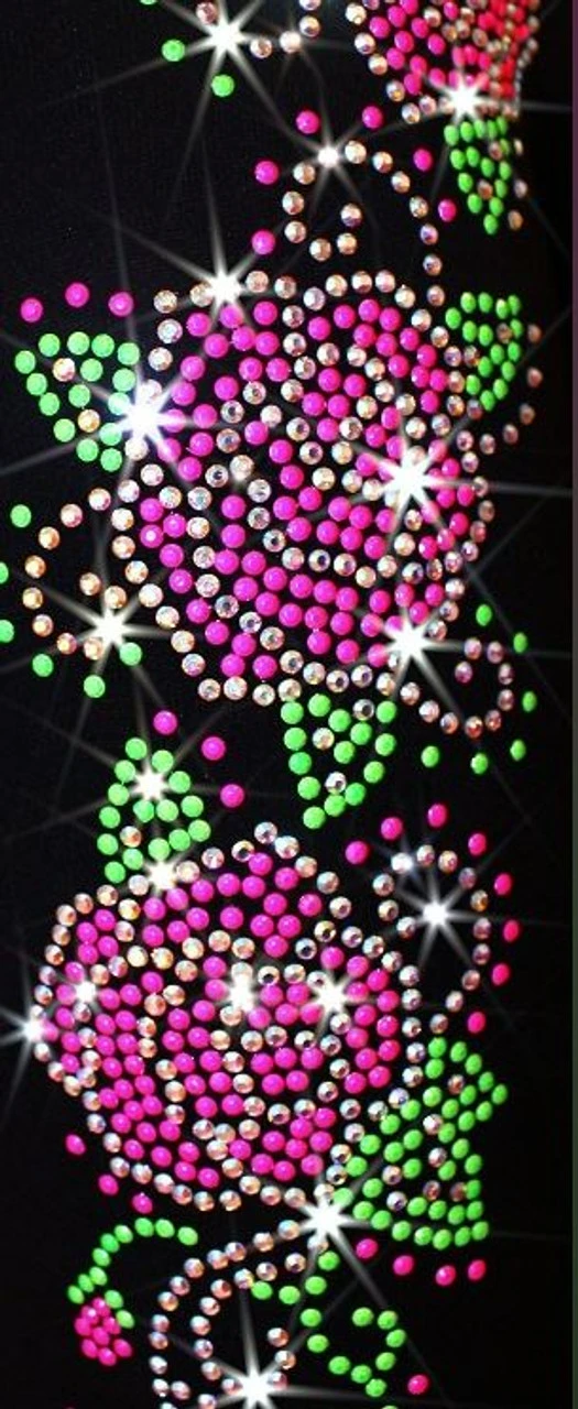 Ice Skating Jacket With "Roses Swirls" Design 5 Ice Skating Jacket With "Roses Swirls" Design - Image 3