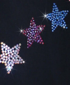Ice Skating Jacket With "USA Spiral Stars" Rhinestones Design -SkateHaven Store 2 45072.1545344770