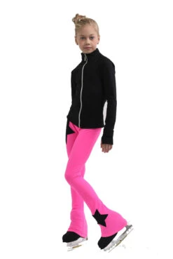 IceDress Figure Skating Jacket - Thermal - Disco Dance (Black With Hot Pink) -SkateHaven Store 2 53680 73262.1582481267