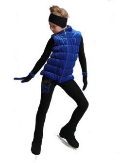 IceDress Figure Skating Vest - Thermal - Velvet (Cornflower) -SkateHaven Store 2 80074 75597 68478.1582457820