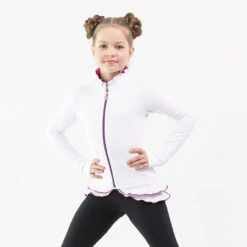 IceDress Figure Skating Jacket - Thermal - Minx (White, Purple, Black) -SkateHaven Store 2 88765 40888 55660.1582521386