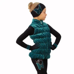 IceDress Figure Skating Outfit - Thermal - Velvet Butterfly With Vest (Emerald) -SkateHaven Store 2b9289b7bbcf 76188 06073 26348 07734.1582515415